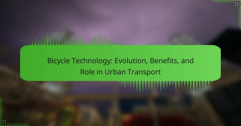 Bicycle Technology: Evolution, Benefits, and Role in Urban Transport
