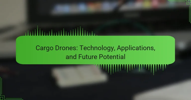 Cargo Drones: Technology, Applications, and Future Potential
