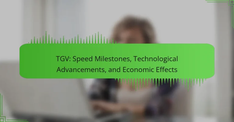 TGV: Speed Milestones, Technological Advancements, and Economic Effects
