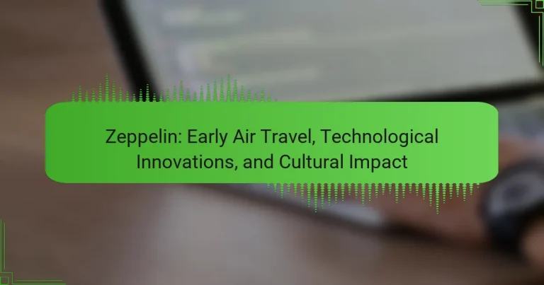 Zeppelin: Early Air Travel, Technological Innovations, and Cultural Impact
