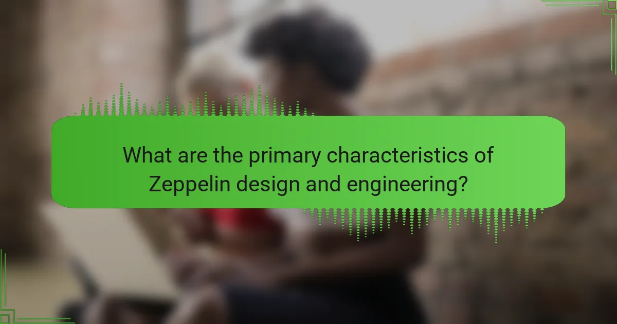 What are the primary characteristics of Zeppelin design and engineering?